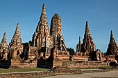 Ayutthaya, Thailand. Wat Chaiwatthanaram, general view from the S-W corner 